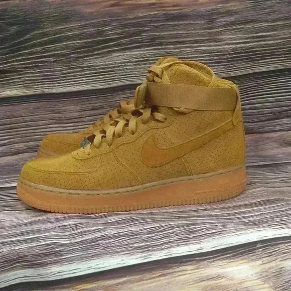 Women's Nike Tan Sneaker Air Force 1 Women 8.5 - Picture 5 of 8
